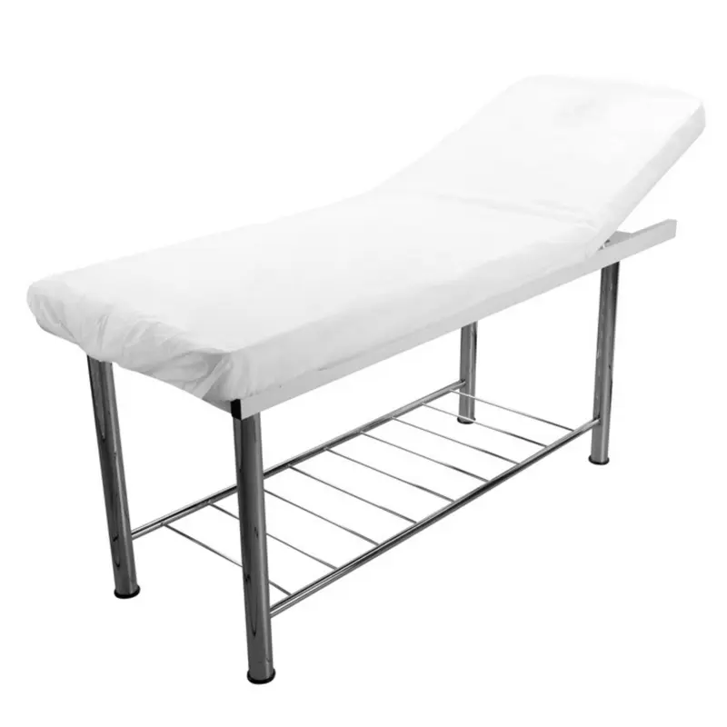 Funda de camilla plastificada ajustable blanco 80x210 cm 10 unidades