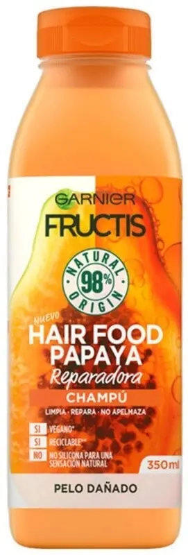 Garnier Fructis Champú Food Papaya Reparadora 350 ml