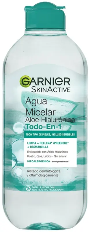 Garnier SkinActive Agua Micelar Aloe Hialurónico 400 ml