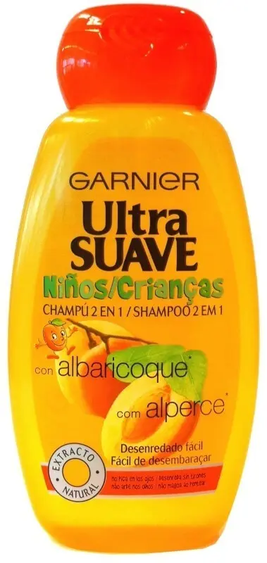 Garnier Ultra Suave Champú 2/1 Para Niño Albaricoque 400 ml