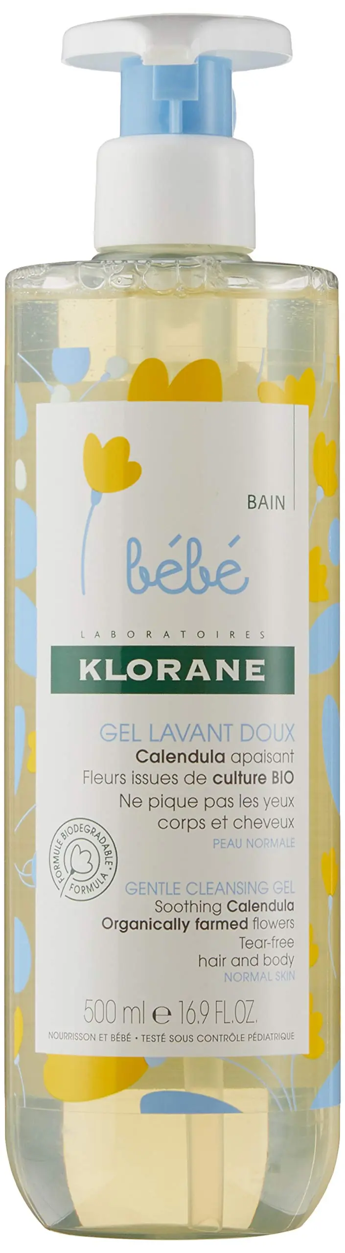 Gel de Baño Espuma Sobregraso Klorane 500 ml - Limpieza Suave
