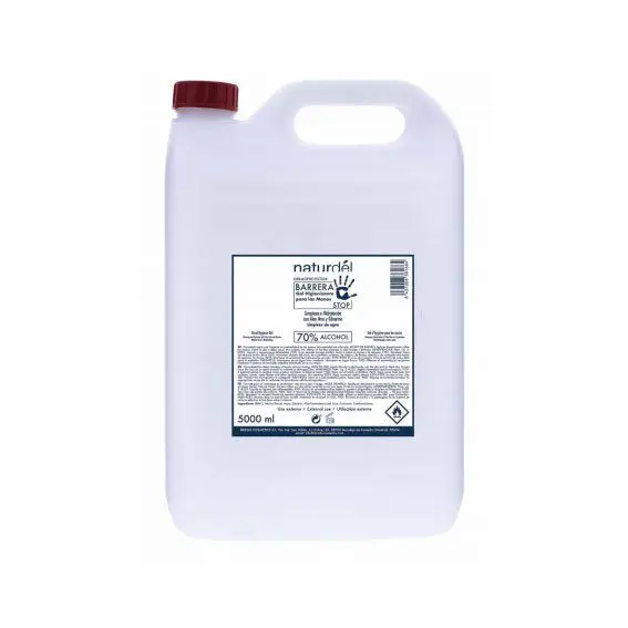 Gel hidroalcohólico con Aloe Vera y Glicerina 5000 ml