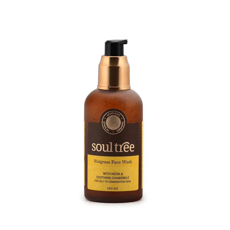 Gel Limpiador Facial Nutgrass y Neem Soultree 120ml - Pieles Mixtas y Grasas