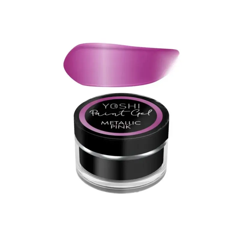 Gel para diseños alta pigmentación Yoshi Metallic Pink | Nail Art Profesional