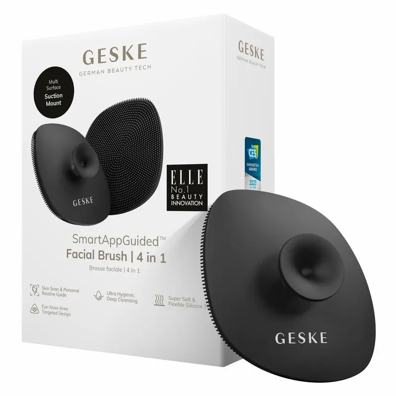 GESKE Smart App Guided Cepillo Facial 4 en 1 Negro