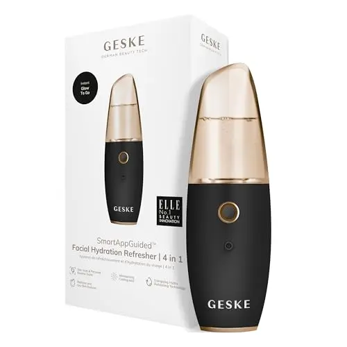 GESKE SmartAppGuided Facial Hydration Refresher 4 en 1 - Vaporizador Facial Portátil