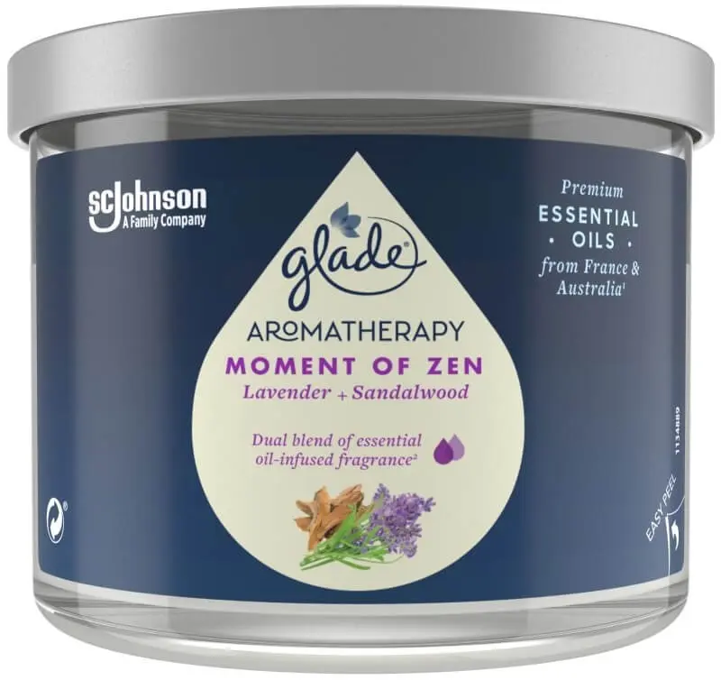 Glade Ambientador Vela Aromatherapy Zen