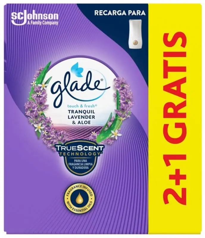 Glade Rec Tranquil Lavander & Aloe 2+1 Gratis 3x2