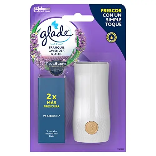 Glade Touch & Fresh Lavanda - Difusor + Recambio con Aceites Esenciales