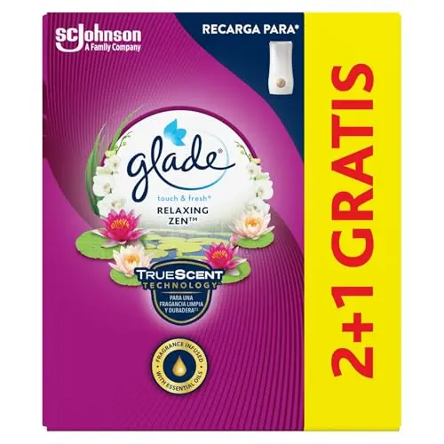 Glade Un Toque Relax Zen - Pack 3 Recambios Ambientador