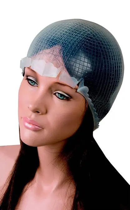 Gorro Silicona perforado con ganchillo
