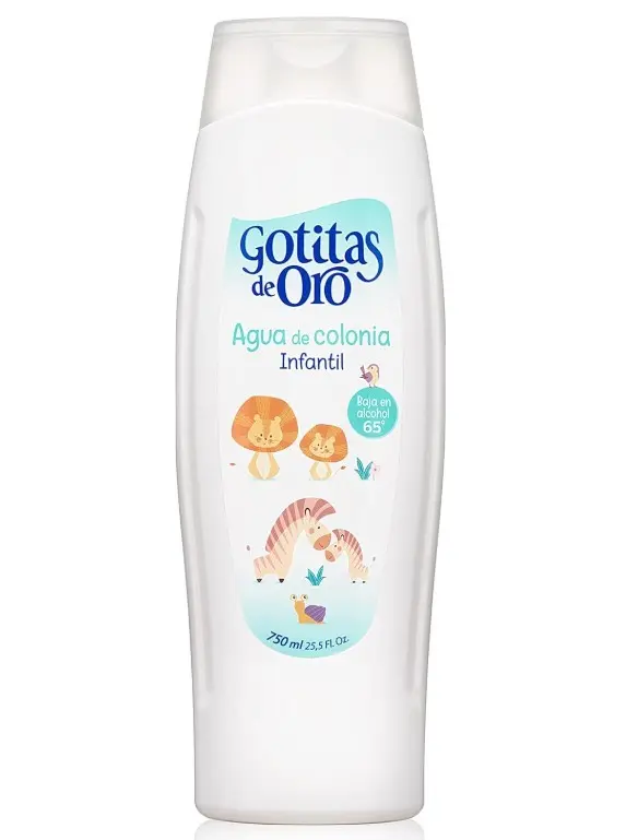 Gotitas de Oro Agua de Colonia Infantil 750 ml – Frescura y Suavidad para los Más Pequeños