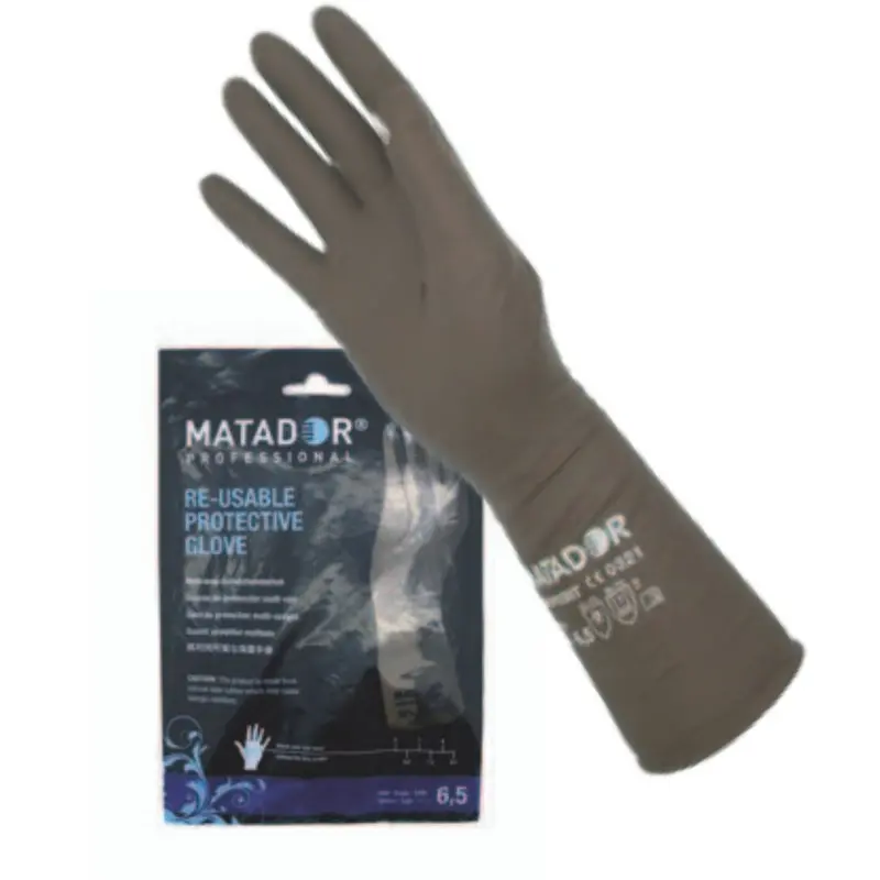 Guantes extralargos de látex reutilizables Matador