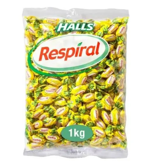 Halls Respiral Limón Mentol 1 Kg