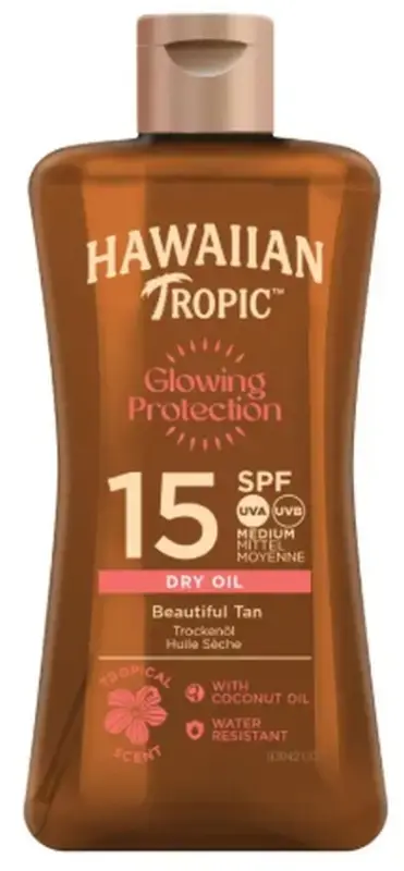 Hawaiian Tropic Glowing Protection Aceite Seco en Gel SPF 15 200 ml