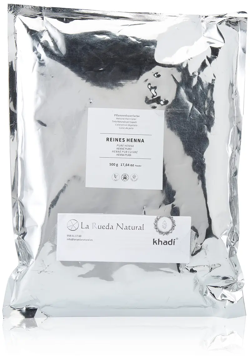 Henna Natural 100% Pura Khadi - Polvo Granel 500gr