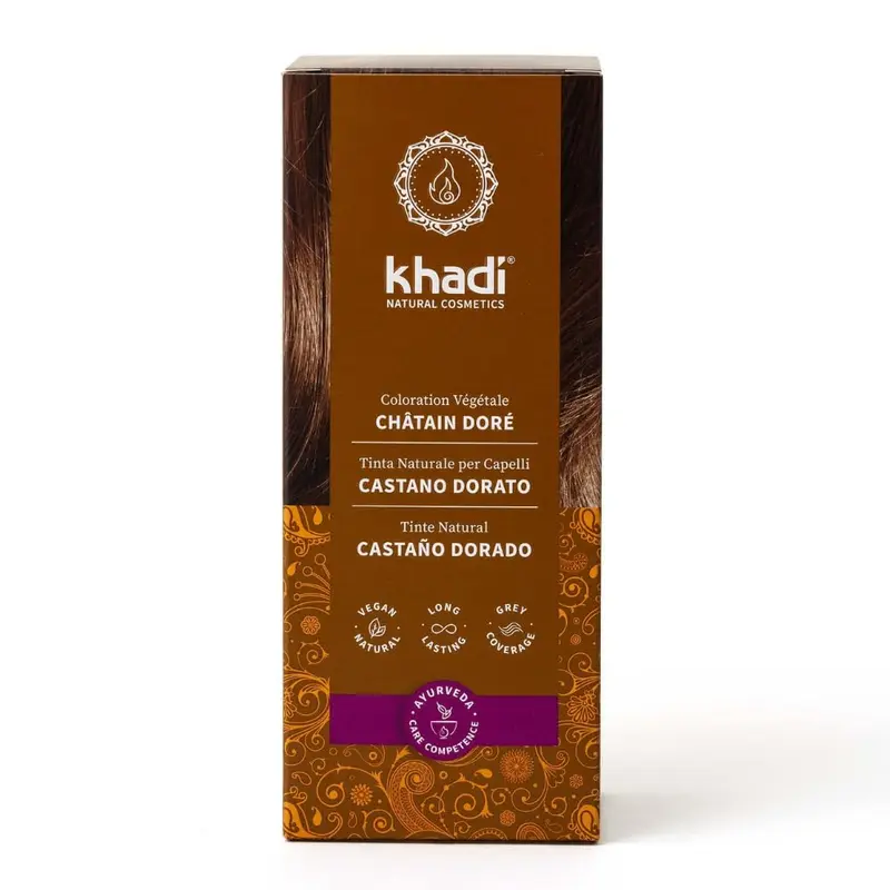Herbal Color Castaño Dorado Khadi - Tinte Natural 100 gr