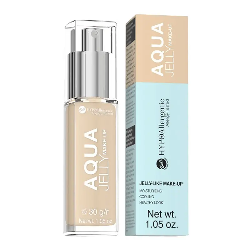 HYPO Base de maquillaje hidratante y matificante hipoalergénica Aqua Jelly - 03 Natural - Bell HYPO