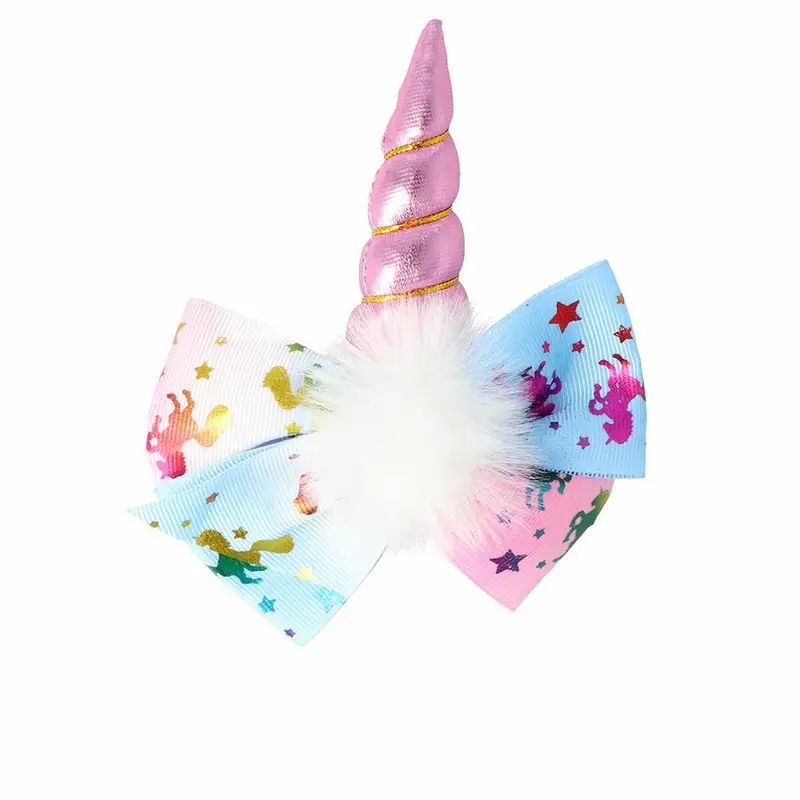 Inca Clips para Pelo Unicornio Lazo - Pack de 2 Unidades