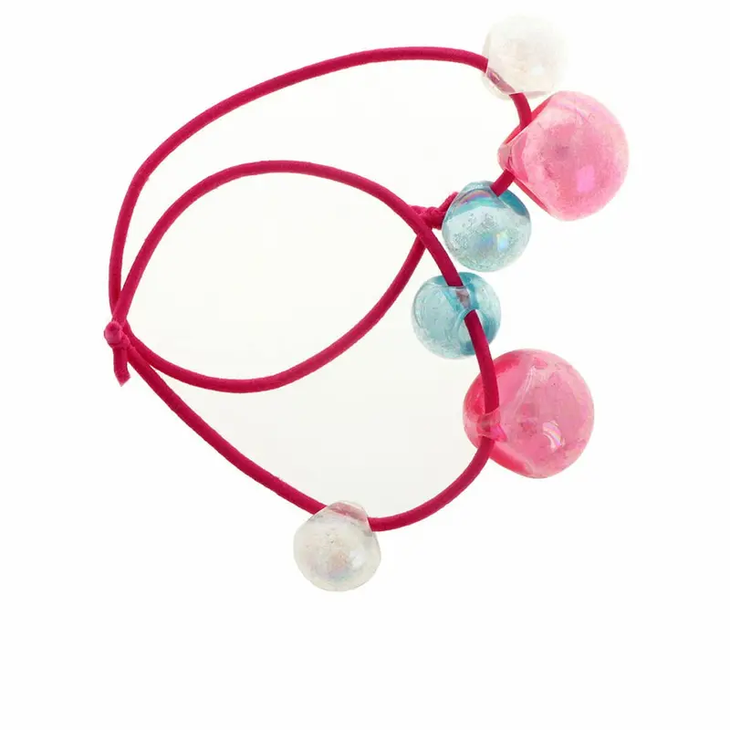 Inca Coleteros Multicolor Abalorios - Set 2 Piezas con Bolitas de Plástico