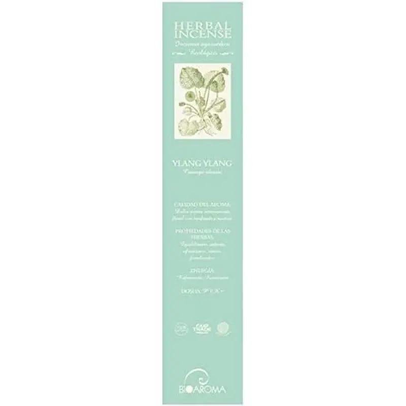 Incienso Ecológico BioAroma Ylang Ylang - 12 Varillas Certificado ICEA