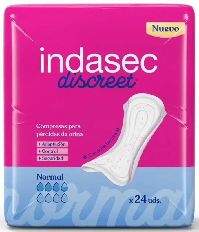 Indasec Incontinencia Discret Normal 24 Unidades