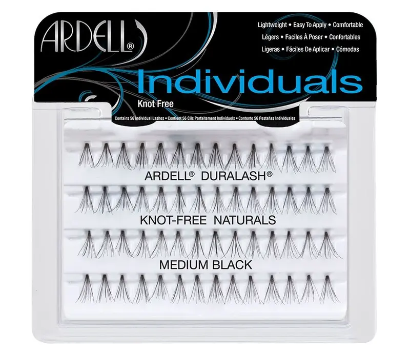 Individual Black Medium - Pestañas en grupo sin nudo - Ardell