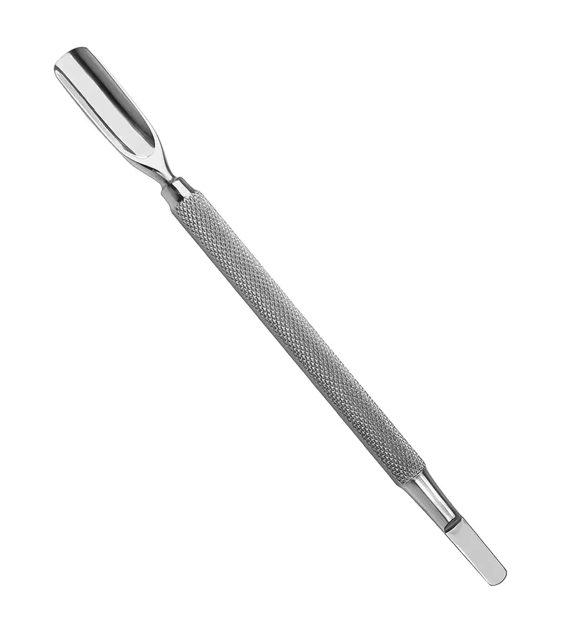 Instrumento doble gubia/empujador de cutículas redondo