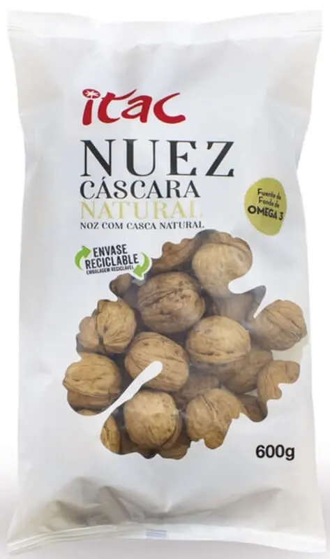 Itac Nueces Con Cascara Bolsa 600 gr