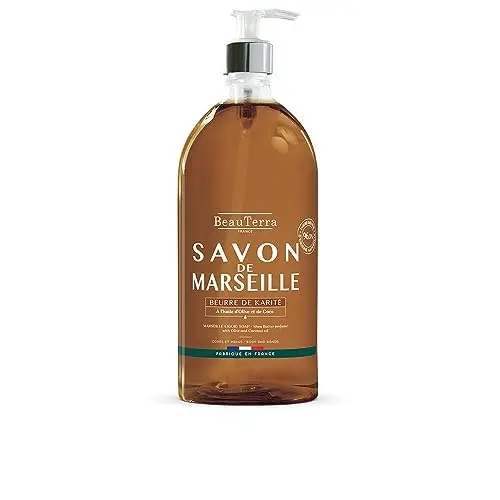 Jabón Líquido Beauterra Savon de Marseille Manteca de Karité 1L