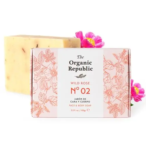 Jabón Sólido Rosa de Mosqueta 100g - Hidratante Natural Cruelty Free