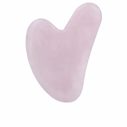 Jade Gua Sha Rosa - Herramienta de Masaje Facial Tradicional