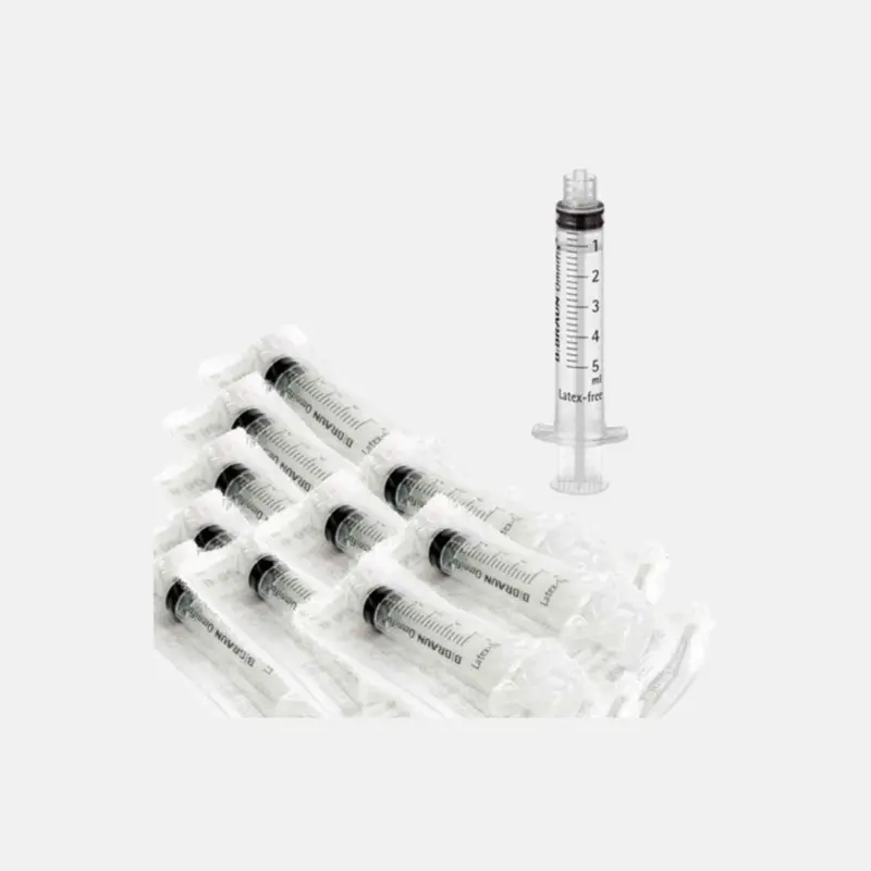 Jeringa con rosca 5 ml B. Braun – 10 unidades