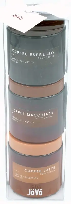 Jovo Set Body Scrup Coffe Espresso + Body Butter Coffe Macchiato + Body Lotion Coffe Latte