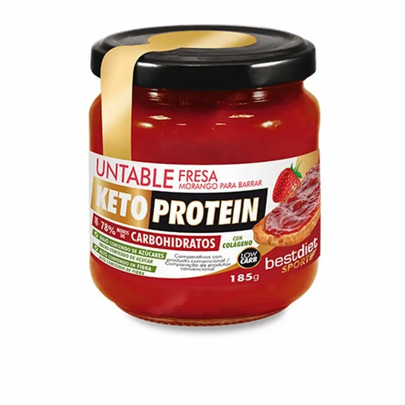 Keto Protein Mermelada Untable de Fresa 185g - Bajo en Carbohidratos