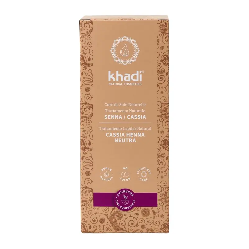 Khadi Cassia Henna Neutral - Tratamiento Capilar Vegetal Incoloro 100g