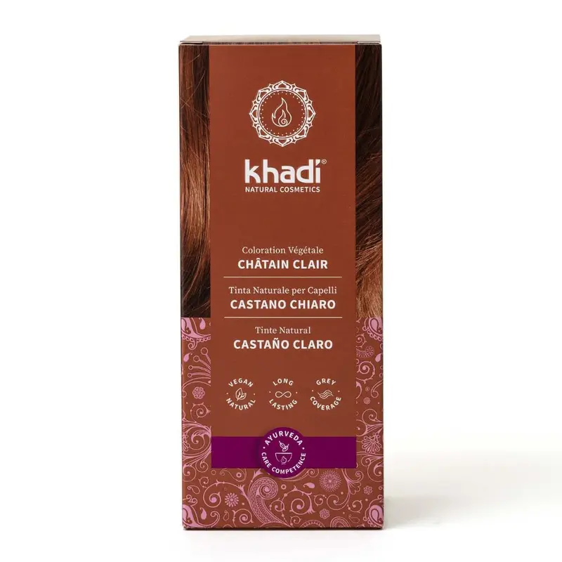 Khadi Castaño Claro - Tinte Vegetal 100% Natural 100g