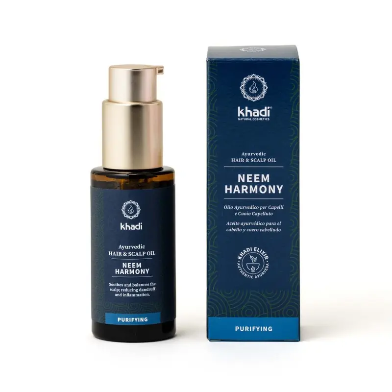 Khadi Neem Harmony Aceite Capilar 50ml - Anticaspa Natural
