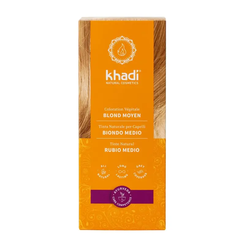 Khadi Rubio Medio - Tinte Vegetal Natural 100g