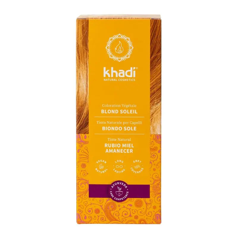 Khadi Rubio Miel Amanecer - Tinte Vegetal Natural 100g