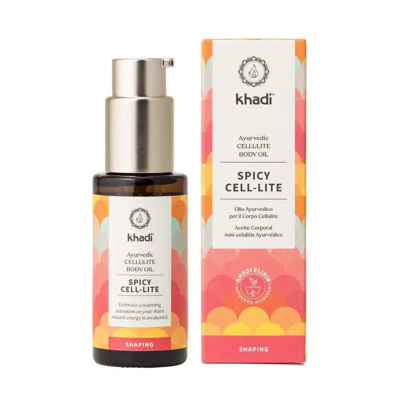 Khadi Spicy Cell-Lite Elixir Ayurvédico - Aceite Corporal Anticelulitis 50 ml