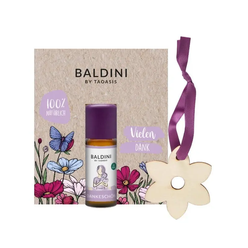 Kit Aroma Gracias Taoasis - Aceite Esencial 10ml con Colgante de Madera