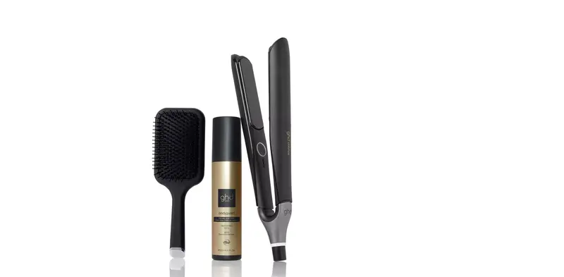 Kit plancha de pelo ghd chronos negra