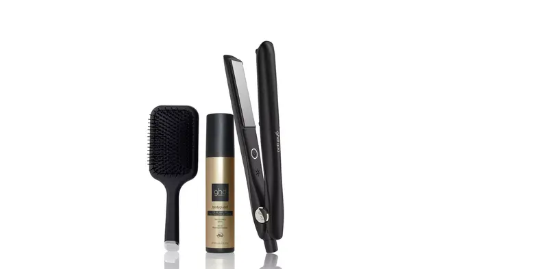 Kit plancha de pelo ghd gold negra