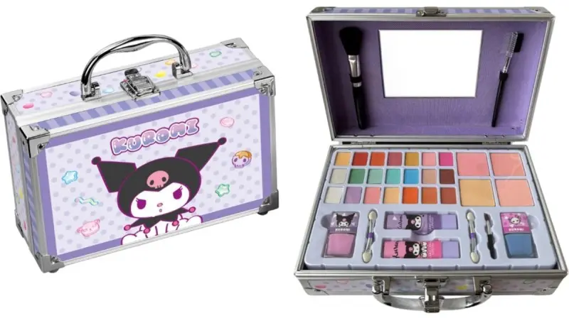 Kuromi Maletín de Maquillaje Infantil Completo