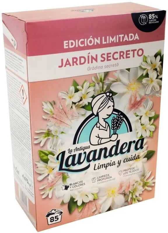 La Antigua Lavandera Detergente en Polvo Jardín Secreto 85D 4,675 kg
