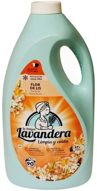 La Antigua Lavandera Detergente Líquido Flor de Lis 4,5L 90D