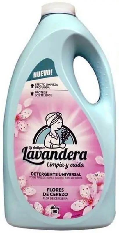 La Antigua Lavandera Detergente Líquido Flores de Cerezo 90D 4,5L