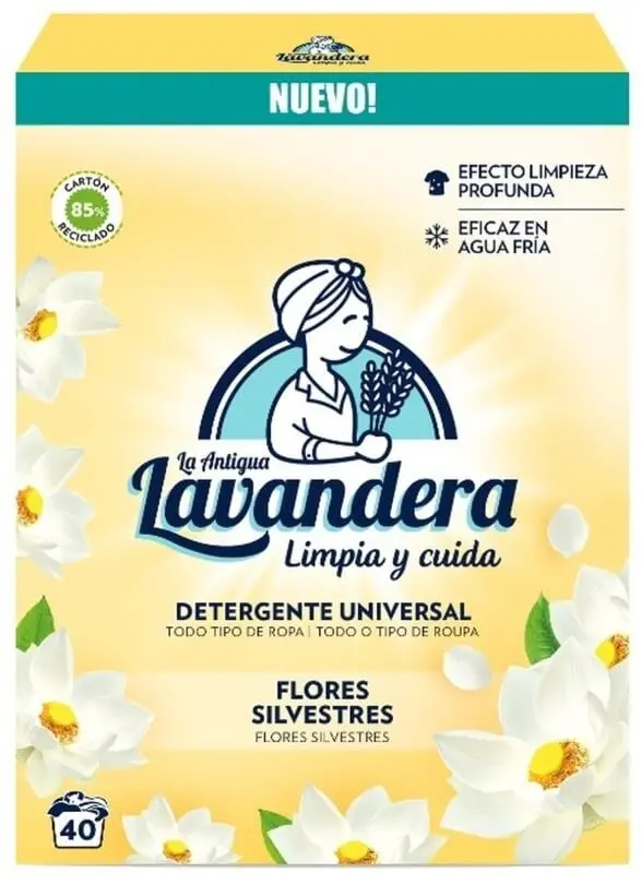 La Antigua Lavandera Detergente Universal Flores Silvestres 40 Lavados