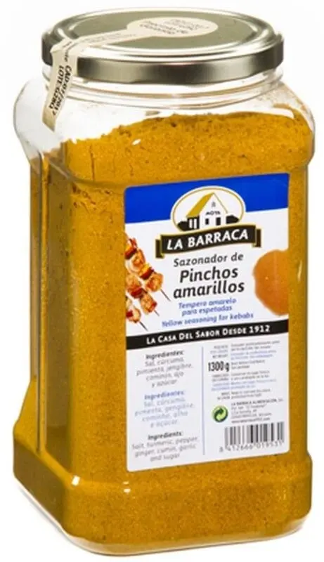 La Barraca Sazonador de Pinchos Amarillos 1300G - Sabor y Aroma para tus Recetas